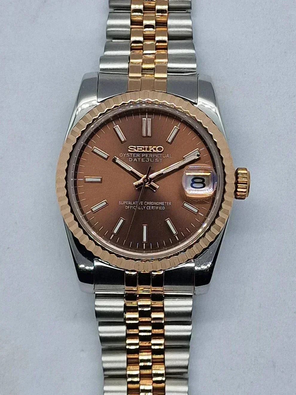 DATEJUST MOD ( CHOCOLATE TWO TONE )